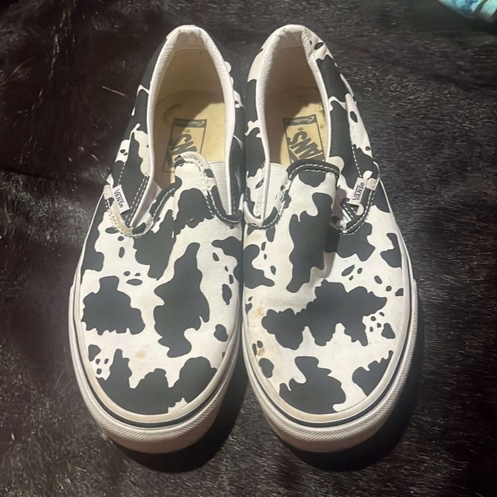 Cowprint Vans - Size 10